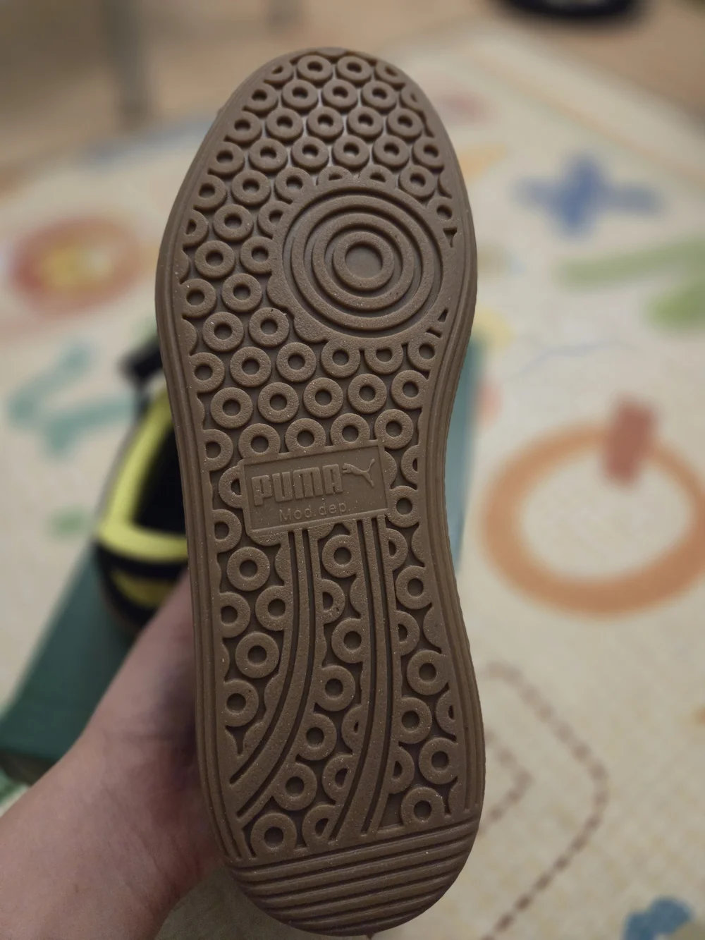 Puma Youth Black and Yellow Sneakers - Picture 3 of 6